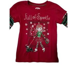 Girls Holiday Time Shirt Size XS (4-5)